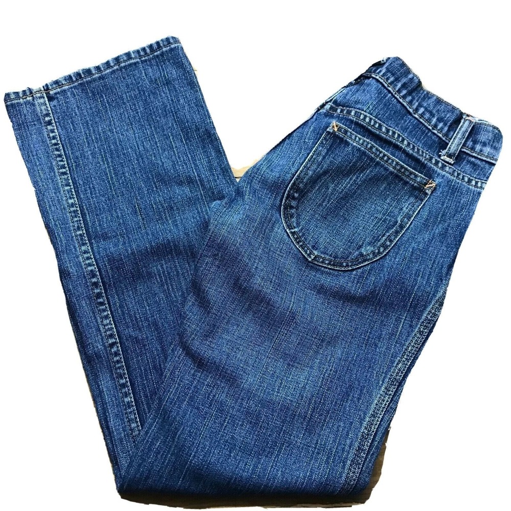 GAP LOW RISE CAPRI Jeans Size 1 Regular (28x28) Medium Wash Stretch Denim